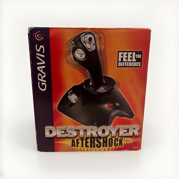Gravis Destroyer Aftershock 10515 USB Joystick Game Controller Flight Simulation - Picture 3 of 4